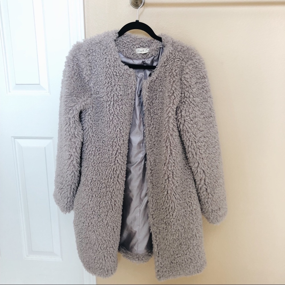 Faux Fur Oversized Coat